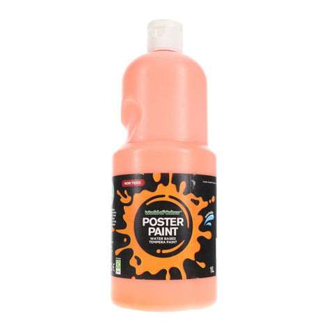 World of Colour Poster Paint 1 Litre - Orange