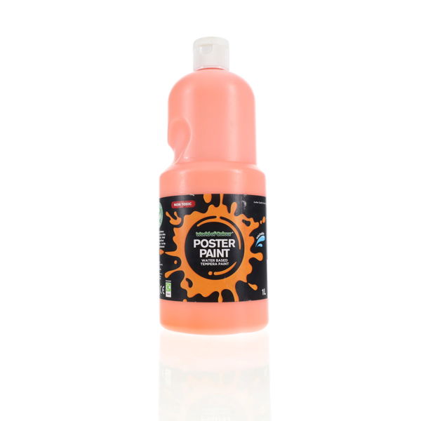 World of Colour Poster Paint 1 Litre - Orange
