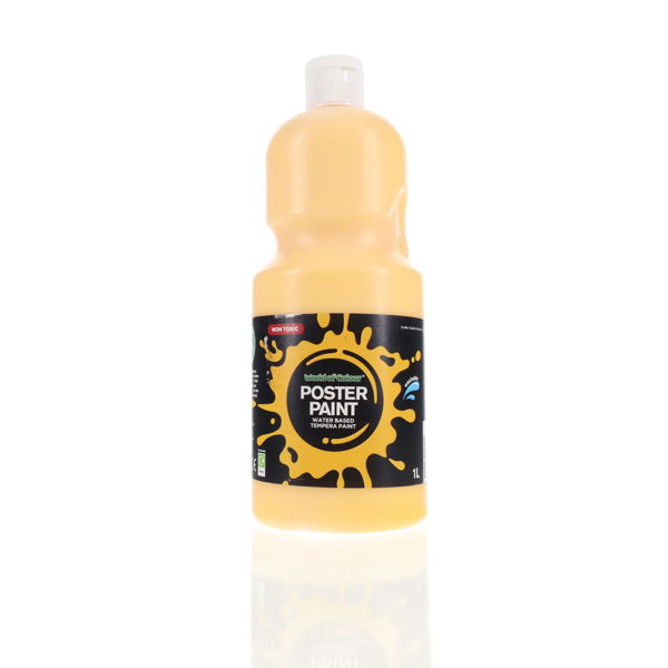 World of Colour Poster Paint 1 Litre - Warm Yellow
