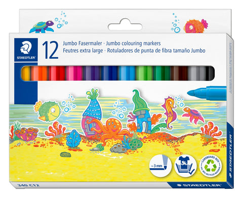 Staedtler Noris Jumbo Colouring Markers 12 Pack