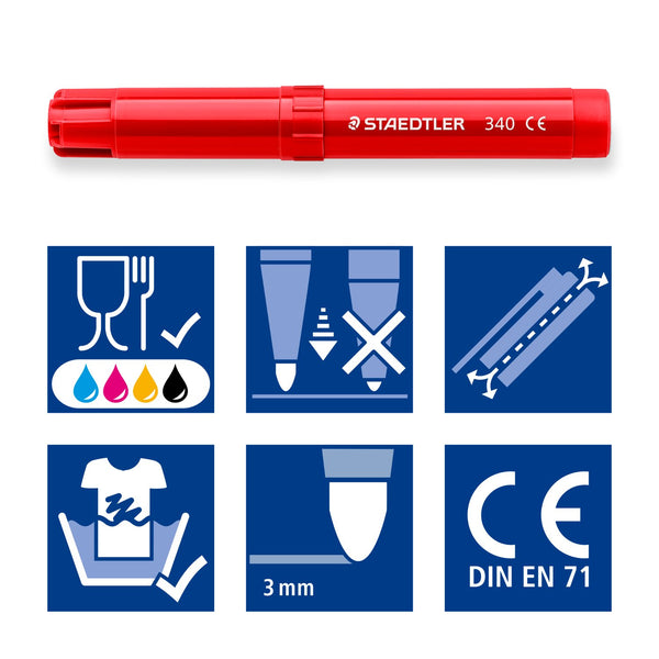 Staedtler Noris Jumbo Colouring Markers 12 Pack