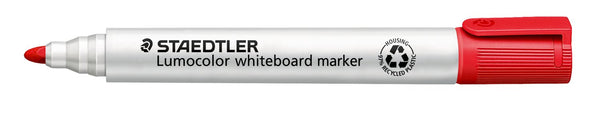 Staedtler Lumocolour Bullet Tip Whiteboard Marker - Box 10 Red