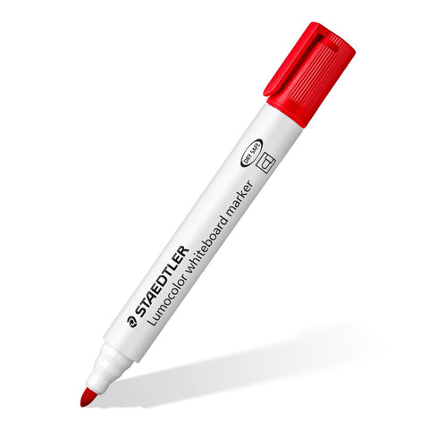 Staedtler Lumocolour Bullet Tip Whiteboard Marker - Box 10 Red