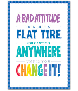 A Bad Attitude Is... Inspire U Poster
