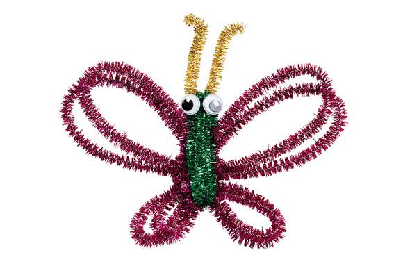 Pipe Cleaners - Glitter - Assorted Colours - Pack of 100