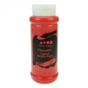 Clean Art Acrylic Red 500ml