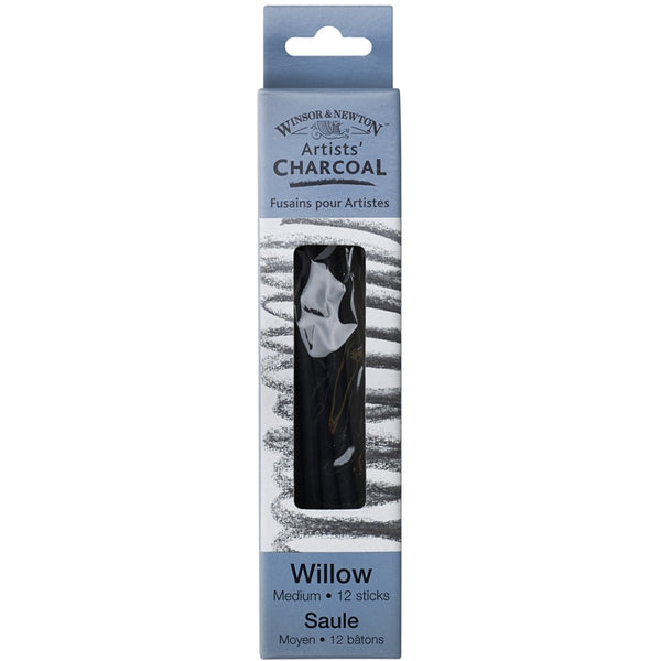 Winsor & Newton Artists' Willow Charcoal Medium 12 Pack