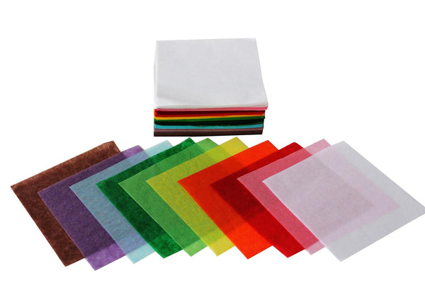 Tissue Paper Squares - Assorted Colours 15cm Pack of 480