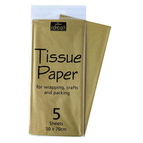 Tissue Paper Pack 5 Sheets - Gold