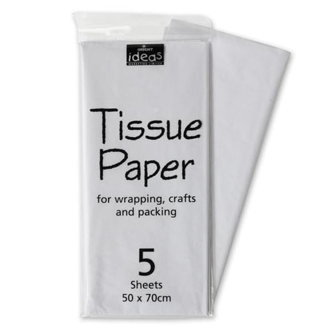 Tissue Paper Pack 5 Sheets - White