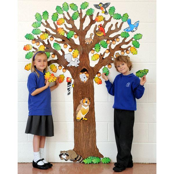Big Tree with Animals Bulletin Board Set