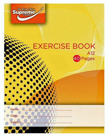 Supreme A12 Exercise Copy Book 40 Pages
