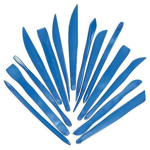 Plastic Clay Knives Pack of 14