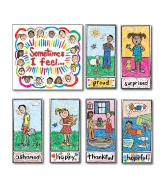 Kid Drawn Emotions Bulletin Board Set