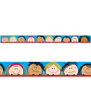 Smiling Stick Kids Border