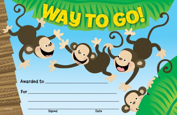 Way to Go! Awards - Pack of 30