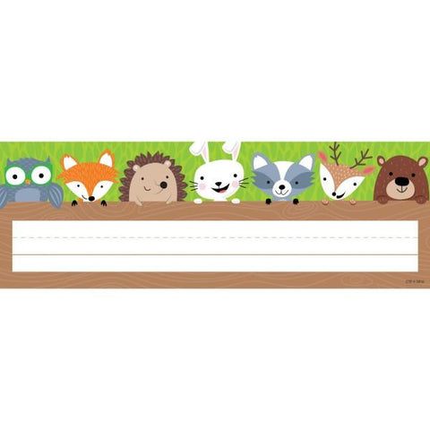 Desk Top Name Plates - Woodland Friends Pack of 36