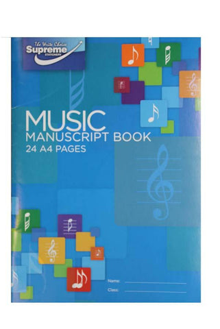Supreme A4 Music Manuscript Book 24 Page