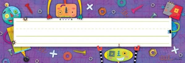 Desk Top Name Plates - Riveting Robots Pack of 36