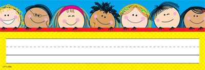 Desk Top Name Plates - Smiling Stick Kids Pack of 36