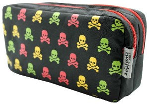 Skeleton Pencil Case - Double Pocket & Zips