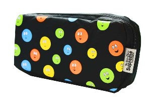 Smiles Pencil Case - Double Pocket & Zips