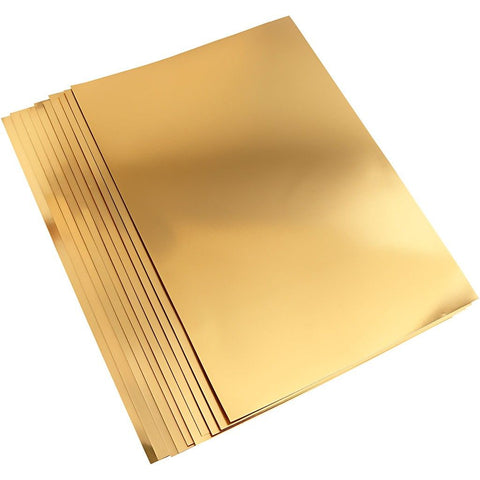 A2 Metallic Foil Gold Heavy Card 420 x 600 mm 280g - 10 sheets