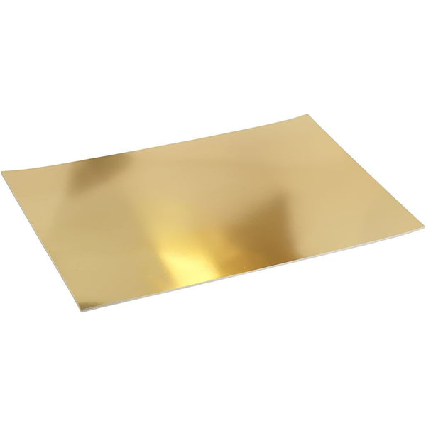 A2 Metallic Foil Gold Heavy Card 420 x 600 mm 280g - 10 sheets