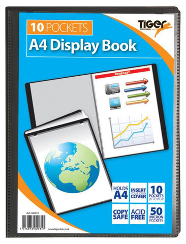 Presentation Display Book - A4 10 Pocket (20 Pages) - Tiger