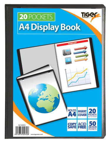 Presentation Display Book - A4 20 Pocket (40 Pages) - Tiger