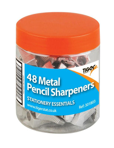 Metal Pencil Sharpeners - Single Hole Tub of 48