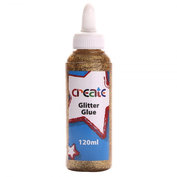 Create Glitter Glue (120ml) - Gold