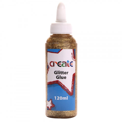 Create Glitter Glue (120ml) - Gold