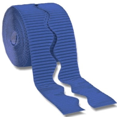 Bordette Corrugated Display Roll - Rich Blue (2 x 7.5m) 15 Metres