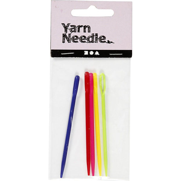Yarn Needles Assorted Colours Pack of 5 - Length 7cm