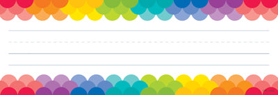 Rainbow Scallops Name Plates Pack of 36