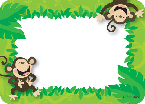 Monkey Business Labels - Pack of 36