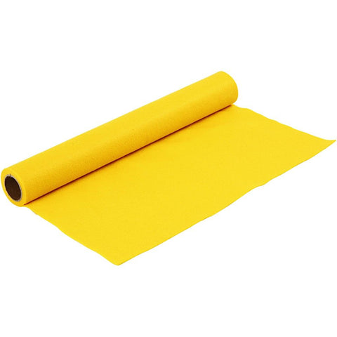 Craft Felt Roll - Yellow 1 Metre 180-200 g/m2