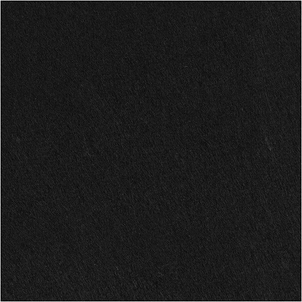 Craft Felt Roll - Black 1 Metre 180-200 g/m2