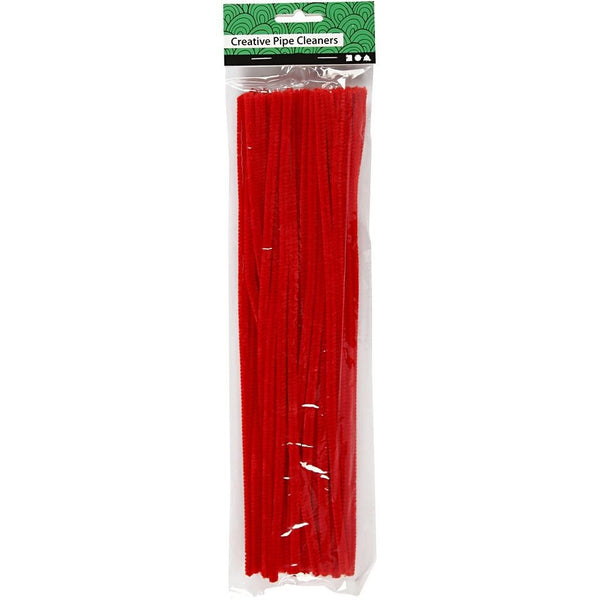 Pipe Cleaners - Red - 30cm Pack of 50
