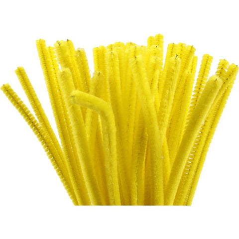 Pipe Cleaners - Yellow - 30cm Pack of 50
