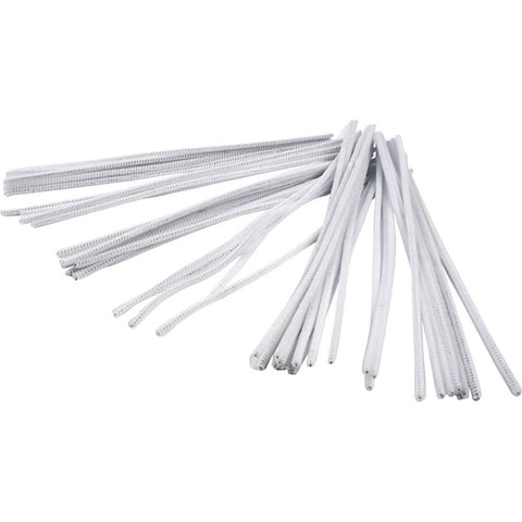 Pipe Cleaners - White - 30cm Pack of 50