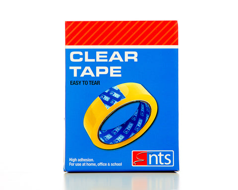 NTS Clear Tape 25mm x 66m Pack of 6