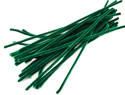 Pipe Cleaners - Dark Green - 30cm Pack of 50