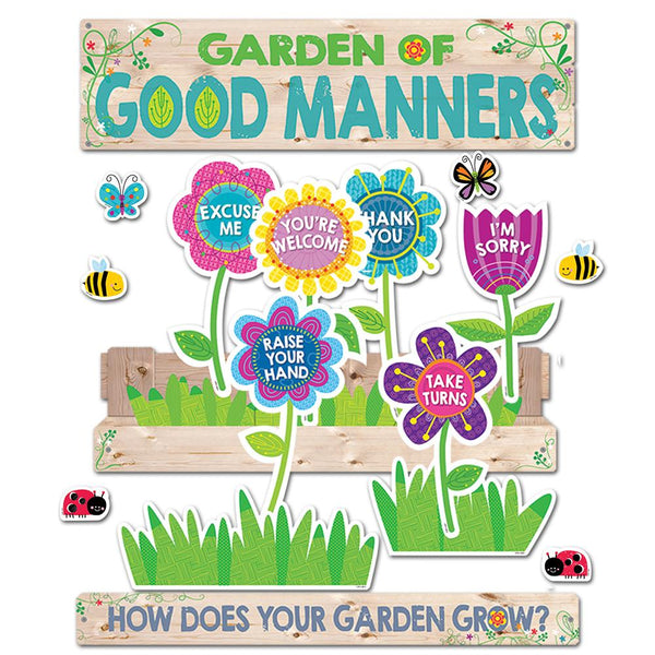 Garden of Good Manners Mini Bulletin Board