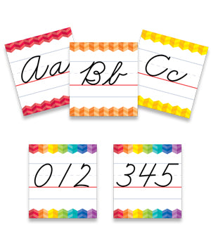 Painted Palette Cursive Handwriting Alphabet Bulletin Board