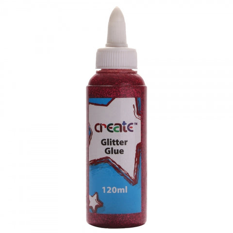 Create Glitter Glue (120ml) - Cerise