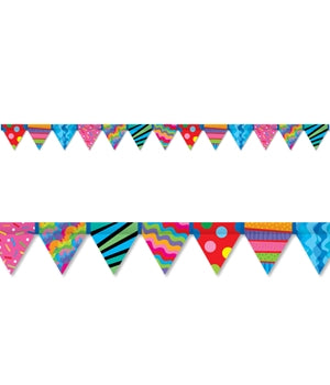 Poppin' Patterns Pennant Border