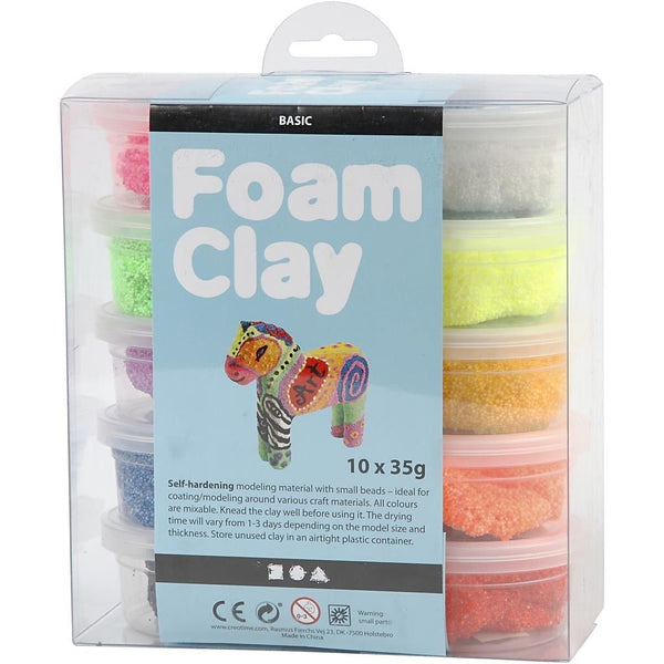 Foam Clay® Basic Assorted Colours 10 x 35g