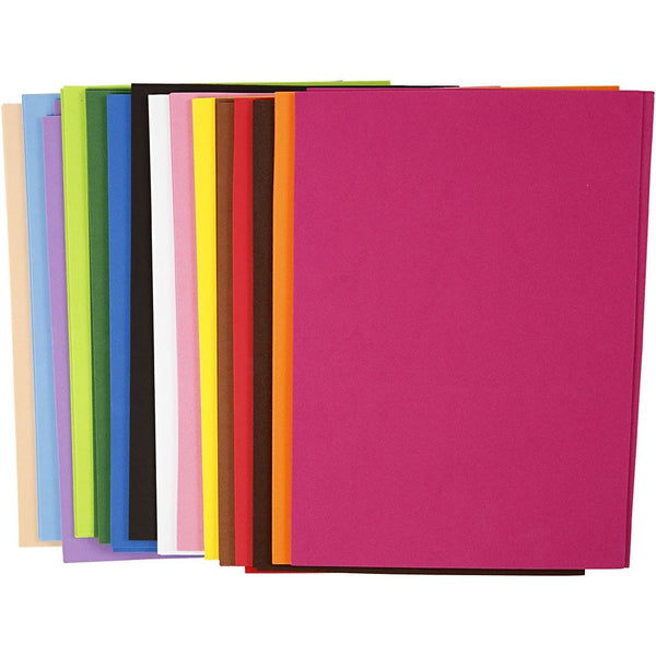 EVA High Grade Foam Sheets A4 Assorted 30 Sheets